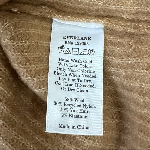 Everlane Cozy Stretch Cropped Knit Tank Camel Brown Size Large NWT - Picture 6 of 7